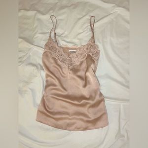 Abercrombie Satin Lace Cami